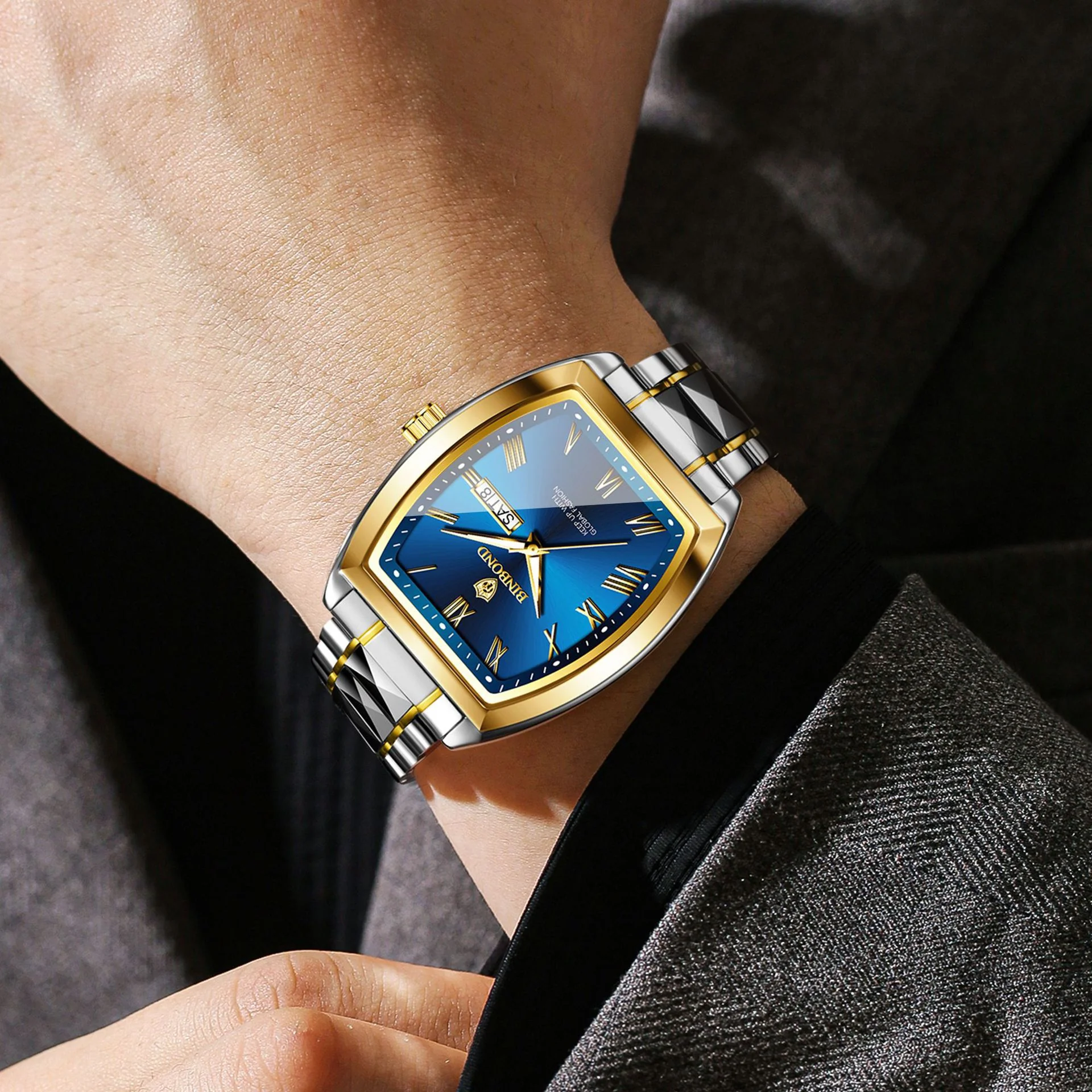 B355 Dual Calendar Luminous Quartz Watch for Men - Image 2