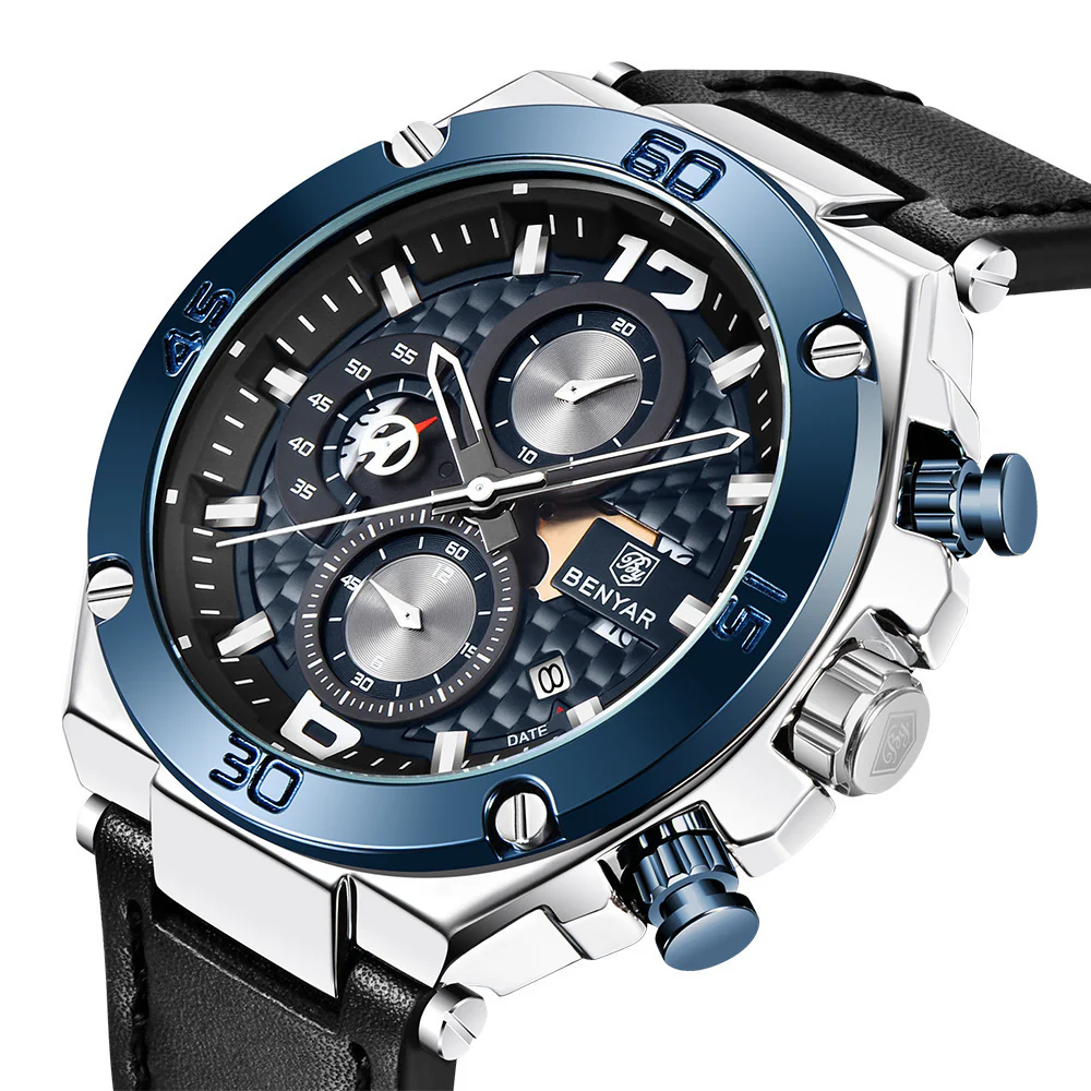 Benyar BY-5151M Multifunctional quartz watch For Men - Image 2