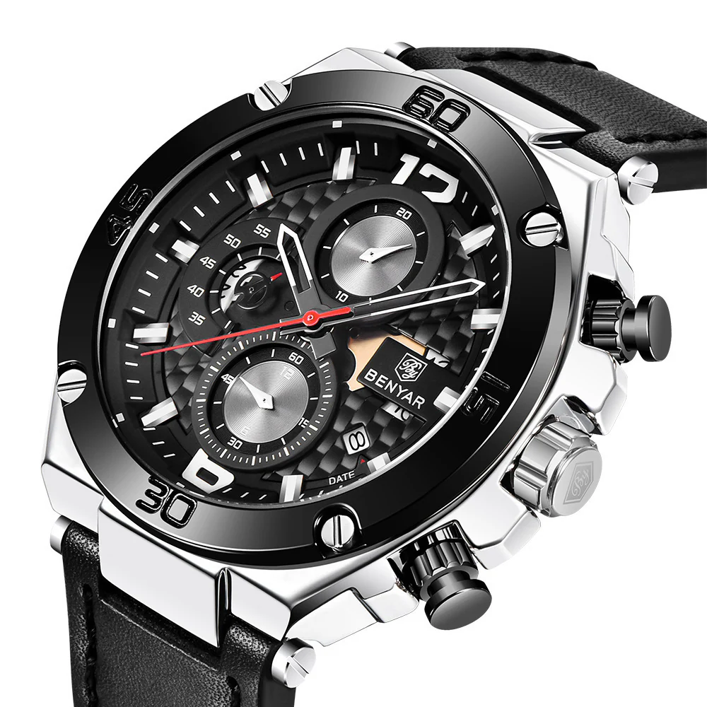 Benyar BY-5151M Multifunctional quartz watch For Men - Image 3