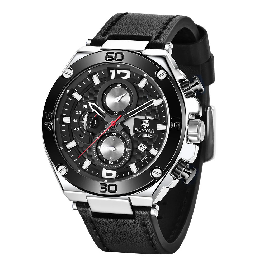 Benyar BY-5151M Multifunctional quartz watch For Men - Image 5