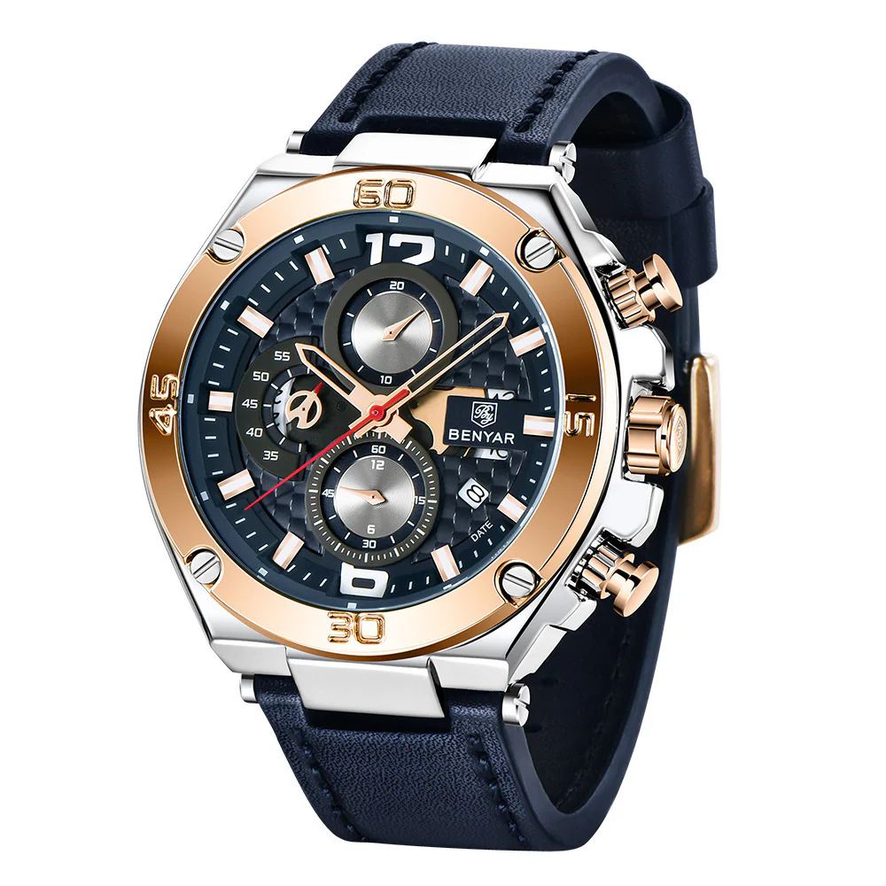 Benyar BY-5151M Multifunctional quartz watch For Men - Image 7