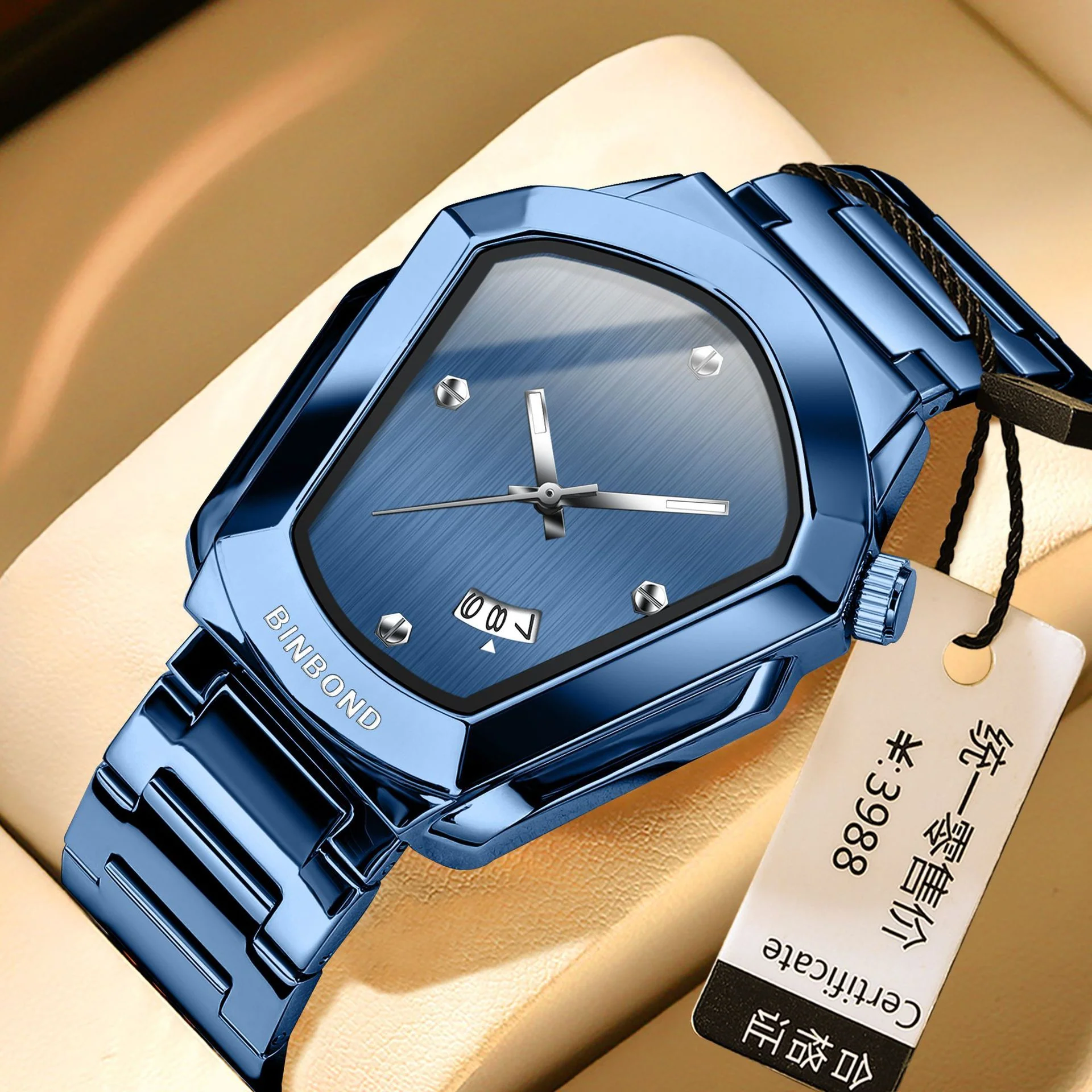 Binbond B760 Unisex Quartz Watch with Date display - Image 5