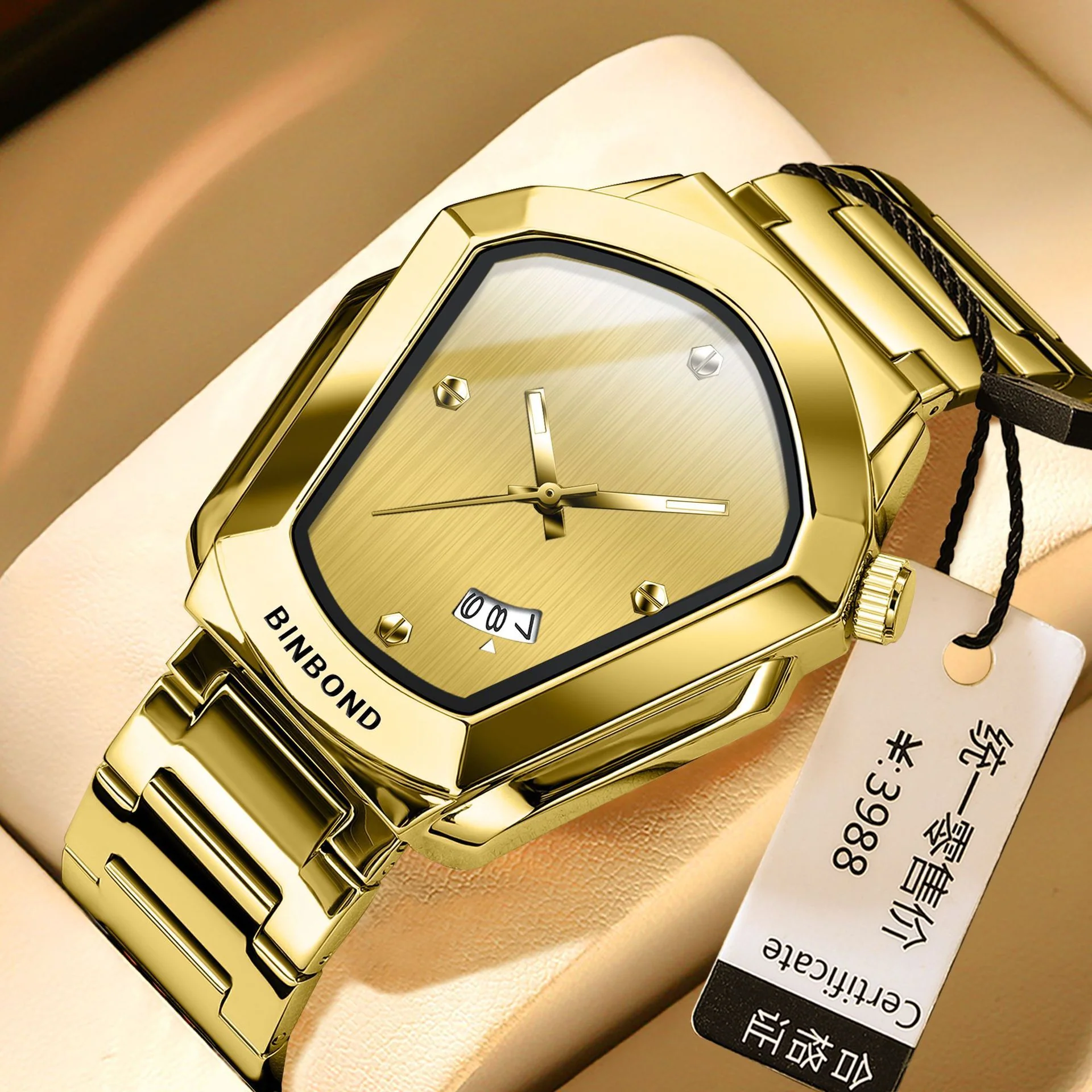Binbond B760 Unisex Quartz Watch with Date display - Image 7