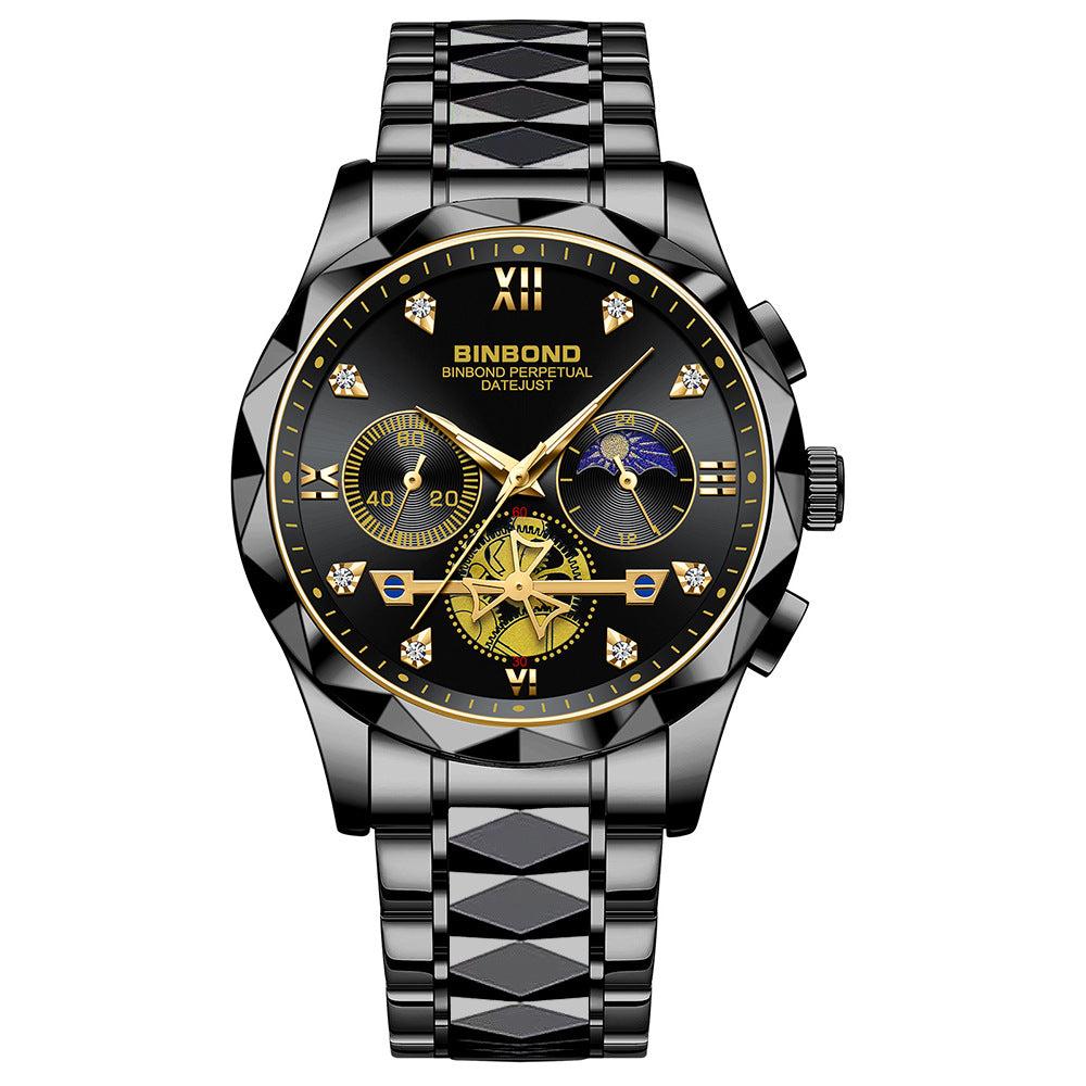 Binbond Steel Casual Multi-function Quartz Watch For Men B1236 - Image 10