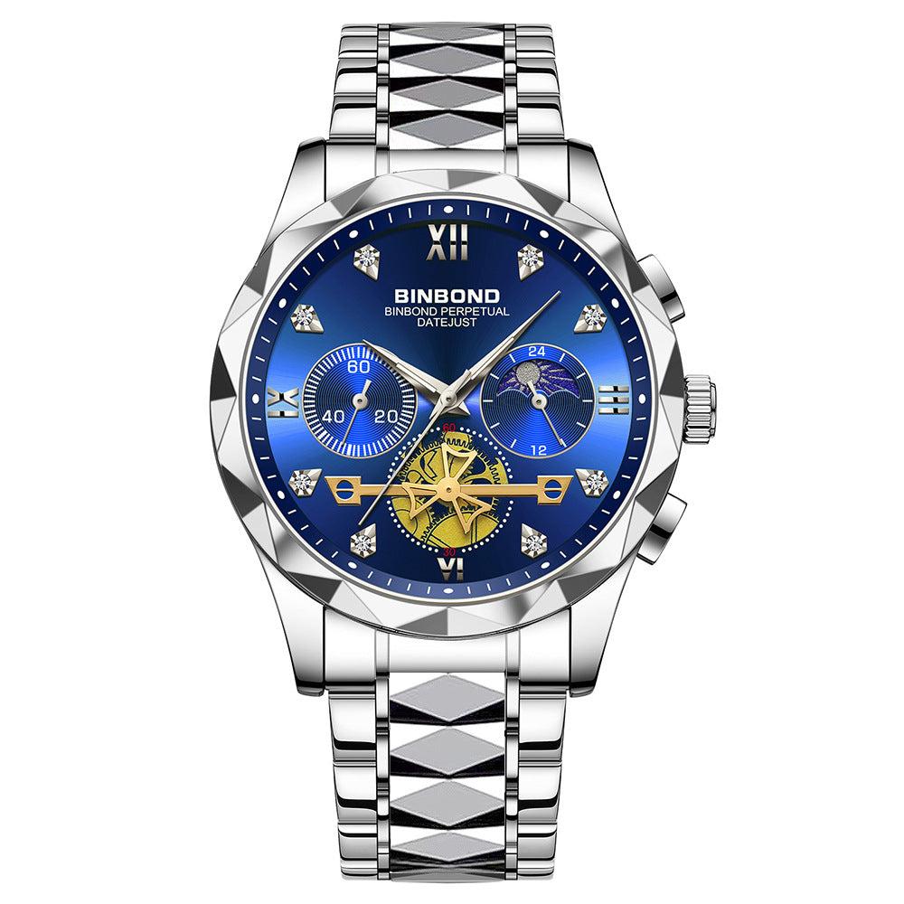 Binbond Steel Casual Multi-function Quartz Watch For Men B1236 - Image 4