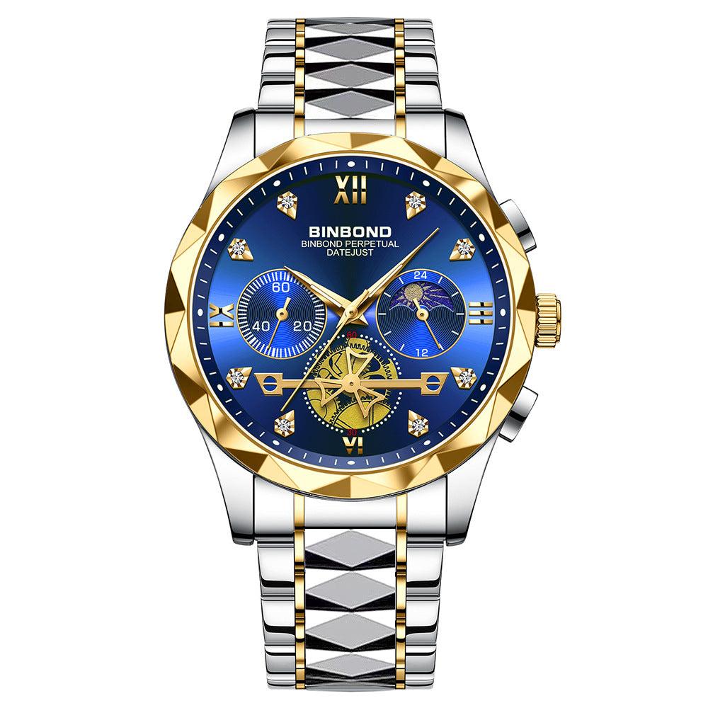 Binbond Steel Casual Multi-function Quartz Watch For Men B1236 - Image 7