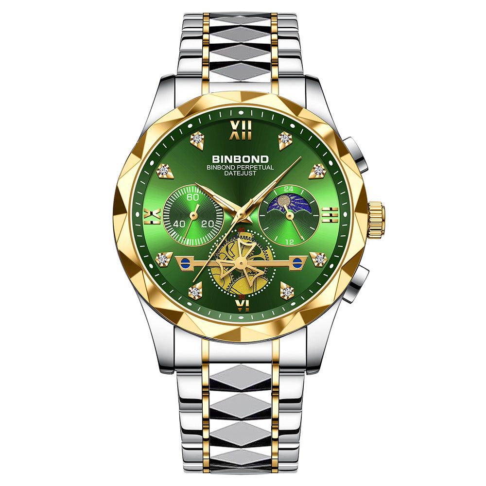 Binbond Steel Casual Multi-function Quartz Watch For Men B1236 - Image 8
