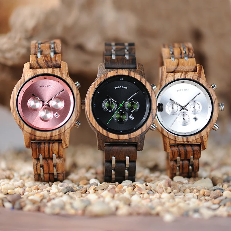 BOBOBIRD Wooden Multi-functional Business Quartz Watch for Men - Image 10