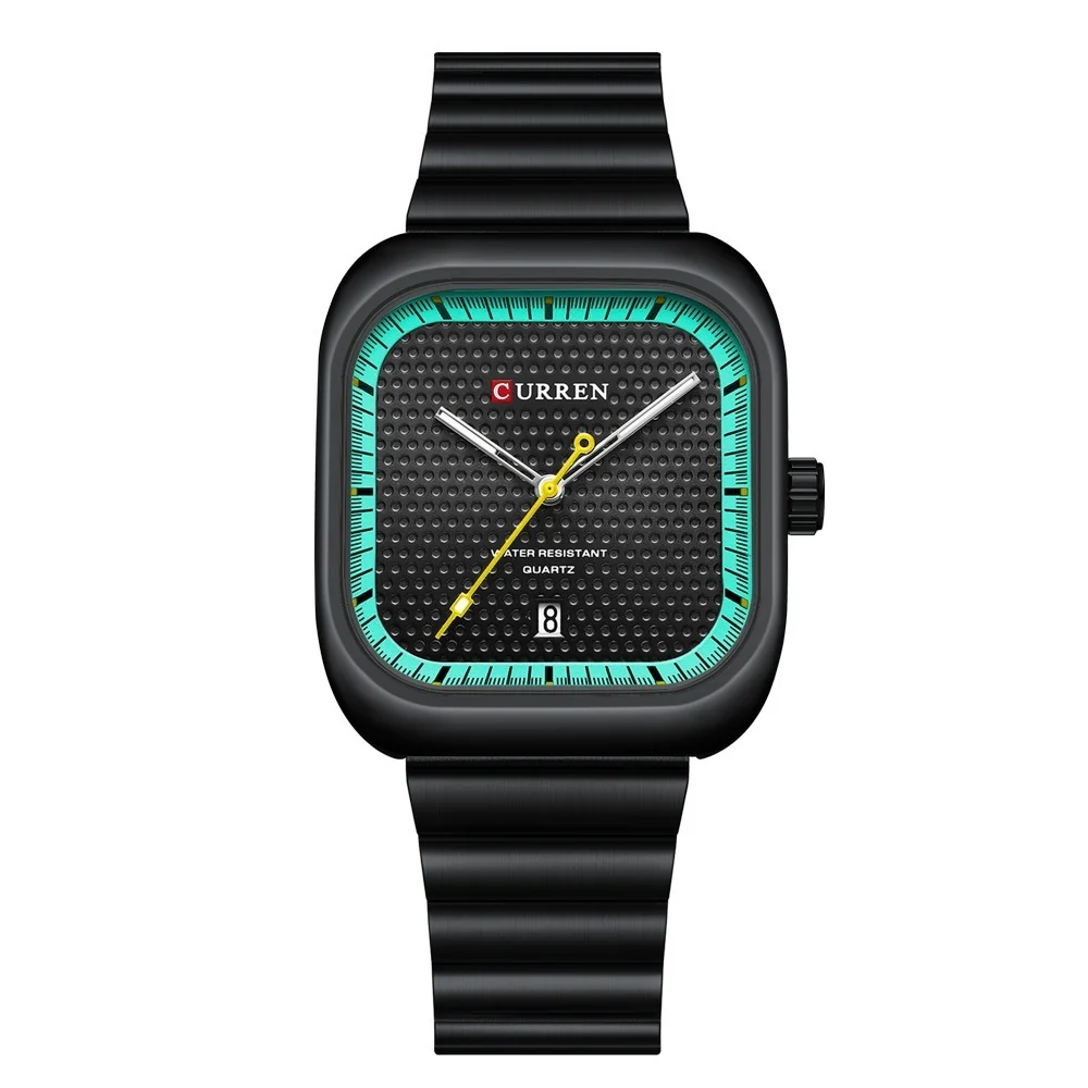 Curren 8460 Unisex Square Couples Watch for Men & Women - Image 3