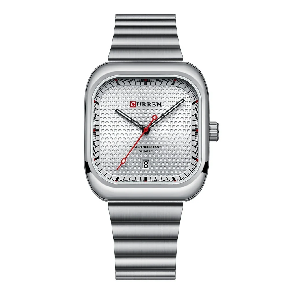 Curren 8460 Unisex Square Couples Watch for Men & Women - Image 7