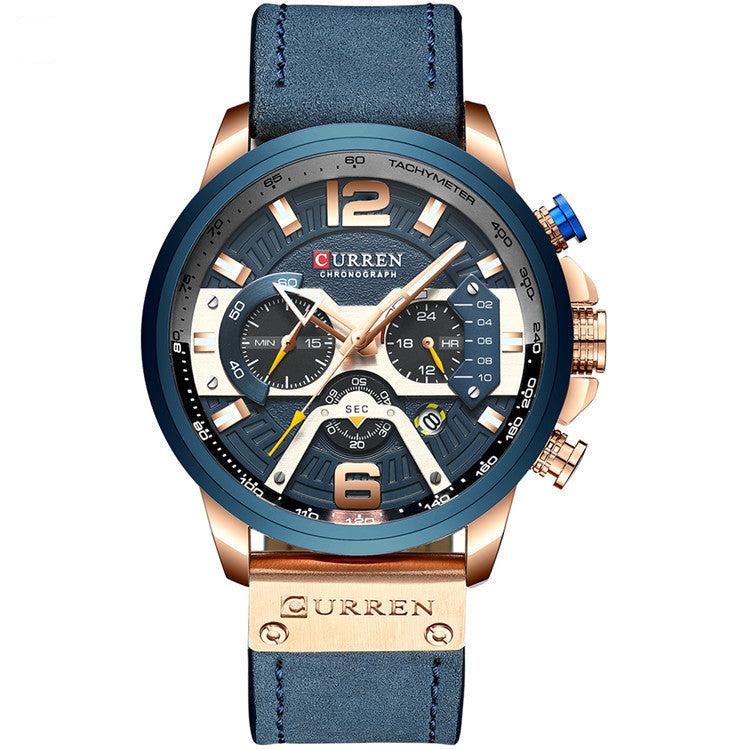 Curren Men's Hot Luxury Chronograph Quartz Wrist Watch For Men 8329 - Image 2