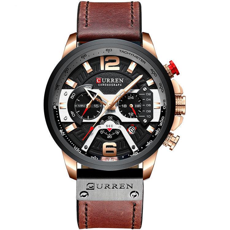 Curren Men's Hot Luxury Chronograph Quartz Wrist Watch For Men 8329 - Image 5