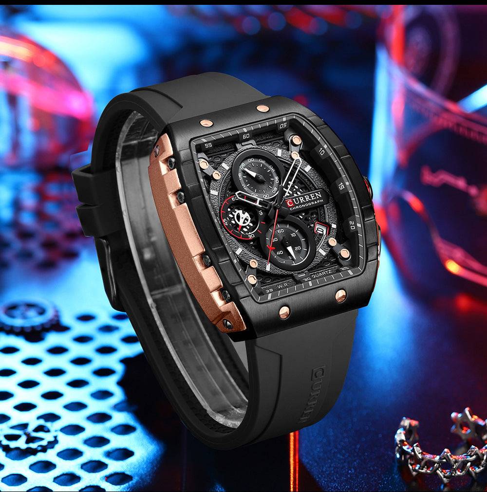 Curren 8442 Men's Six-pin Quartz Tape Men's Watch - Image 7