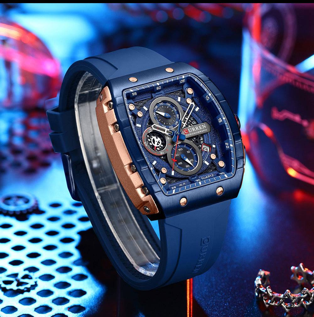 Curren 8442 Men's Six-pin Quartz Tape Men's Watch - Image 8
