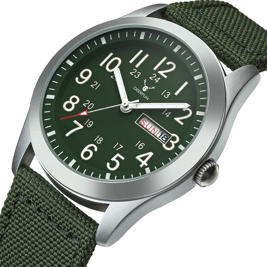 Deerfun LS2197 classic Nylon strap Canvas Waterproof Watch for men - Image 4