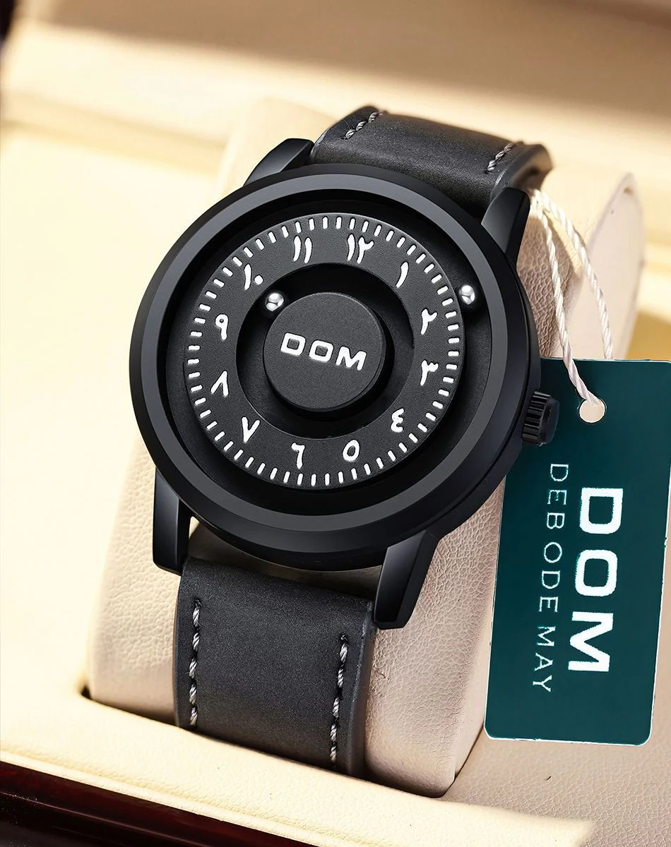 Dom 1769BK-1M Magnetic Suspension quartz Watch For Men - Image 5