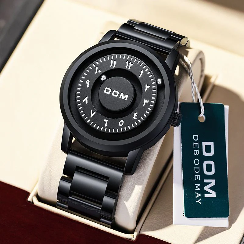 Dom 1769BK-1M Magnetic Suspension quartz Watch For Men - Image 6