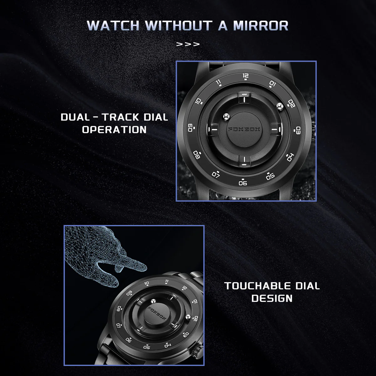Foxbox Cool Roman Scale Magnetic watch for Men - Image 2