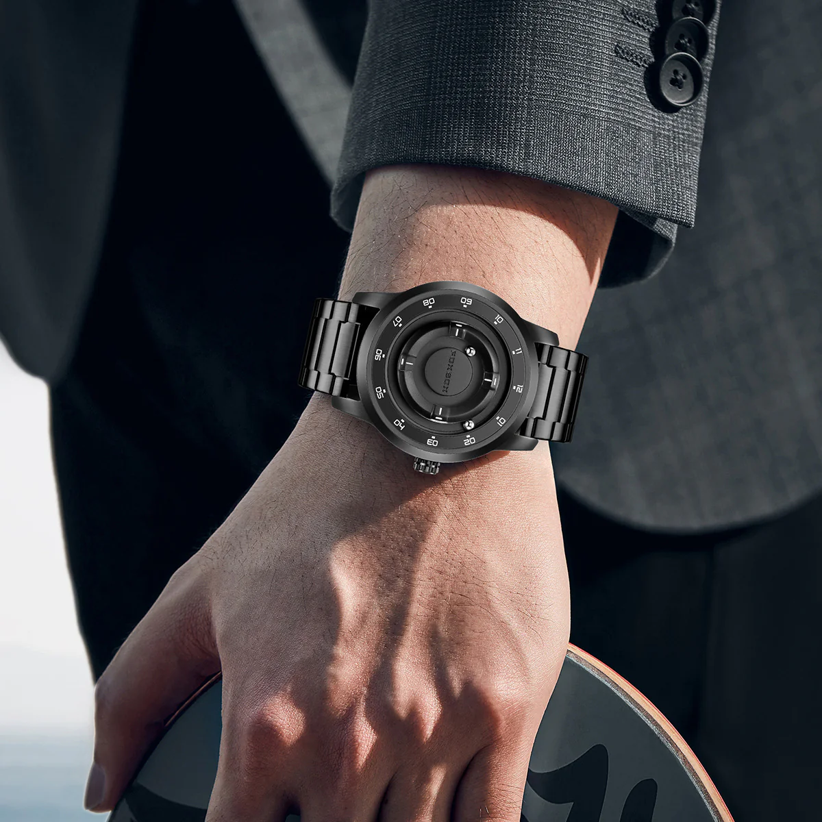 Foxbox Cool Roman Scale Magnetic watch for Men - Image 3