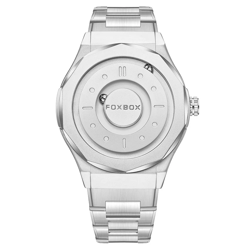 Foxbox Creative Personality Magnetic Suspension Ball Quartz Watch for Men - Image 10