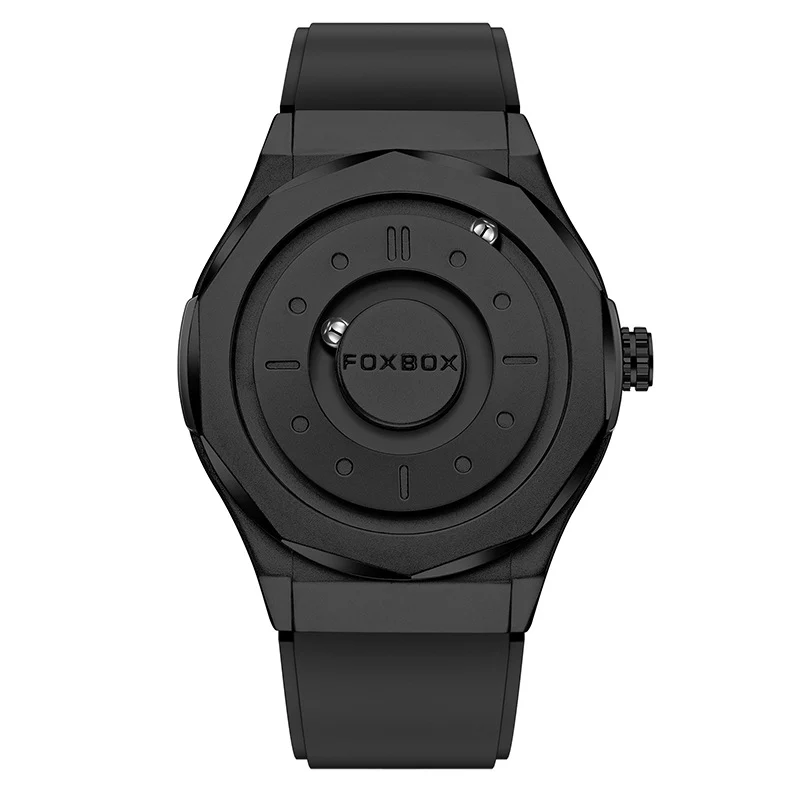 Foxbox Creative Personality Magnetic Suspension Ball Quartz Watch for Men - Image 5