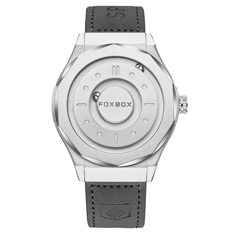 Foxbox Creative Personality Magnetic Suspension Ball Quartz Watch for Men - Image 7