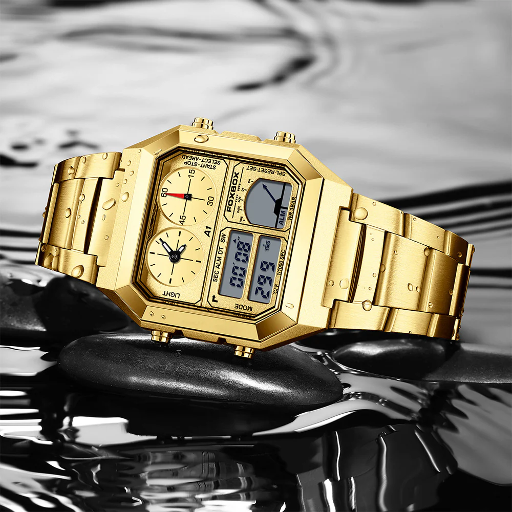 Foxbox Dual Display Multifunctional Waterproof Sports Watch for men FB0057 - Image 2