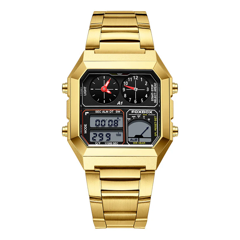 Foxbox Dual Display Multifunctional Waterproof Sports Watch for men FB0057 - Image 7