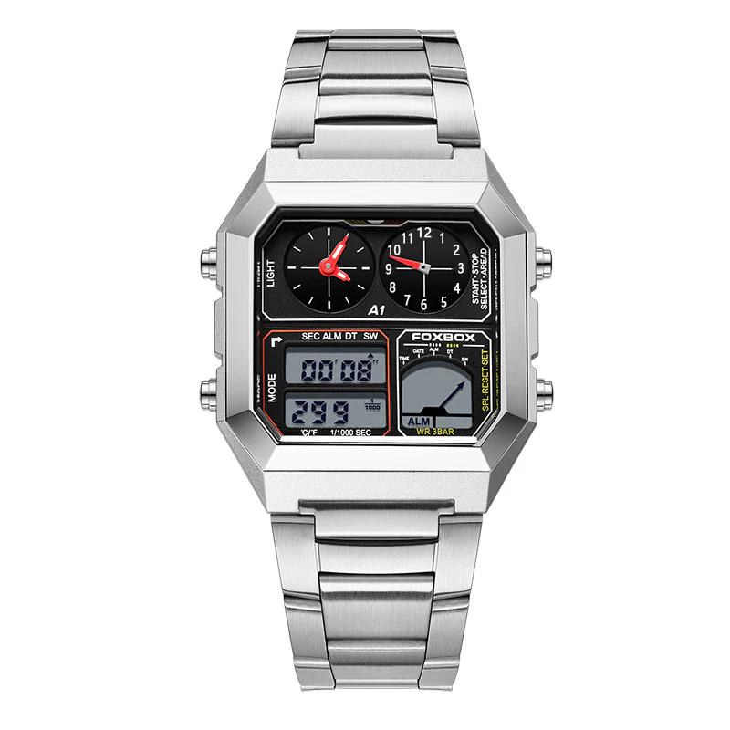 Foxbox Dual Display Multifunctional Waterproof Sports Watch for men FB0057 - Image 8