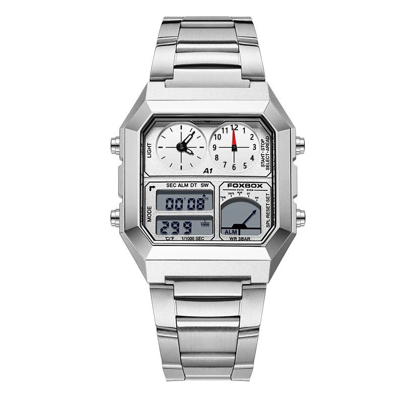 Foxbox Dual Display Multifunctional Waterproof Sports Watch for men FB0057 - Image 9