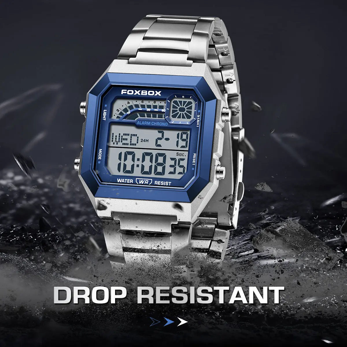 Foxbox FB0076 Square Electronic Sports Digital watch for men - Image 7