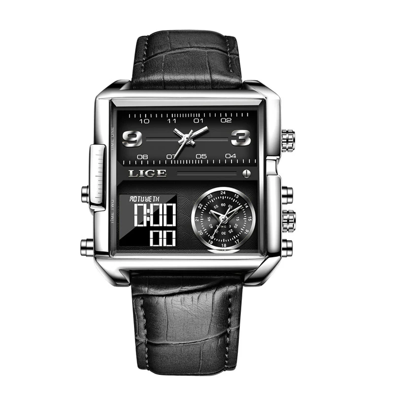 Lige Analog Digital Luxury watch for Men 8925 - Image 5
