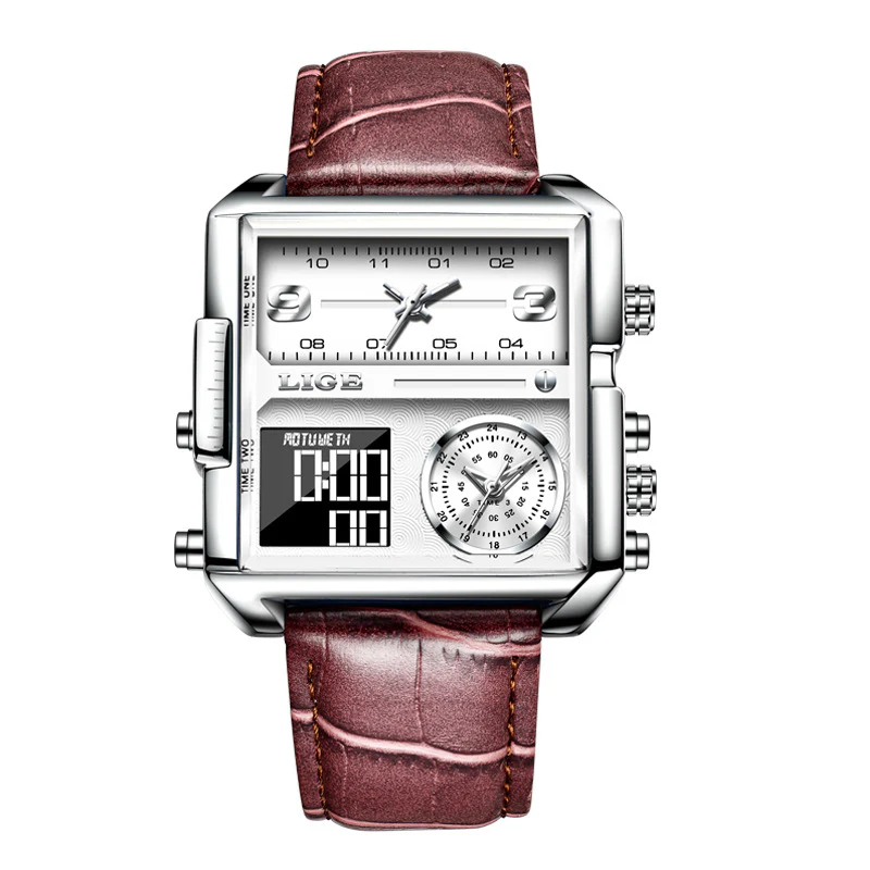 Lige Analog Digital Luxury watch for Men 8925 - Image 6