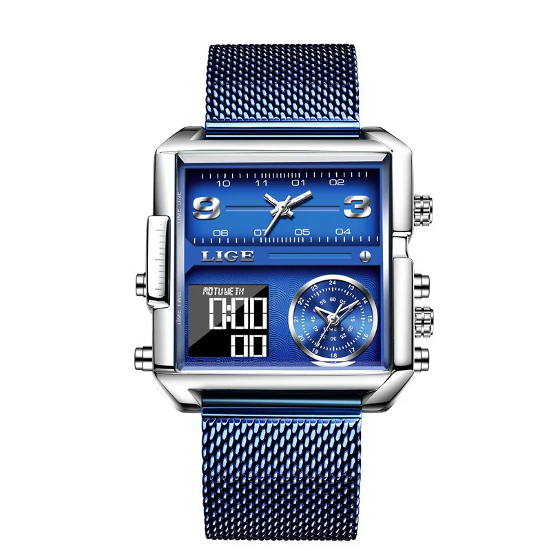 Lige Analog Digital Luxury watch for Men 8925 - Image 8