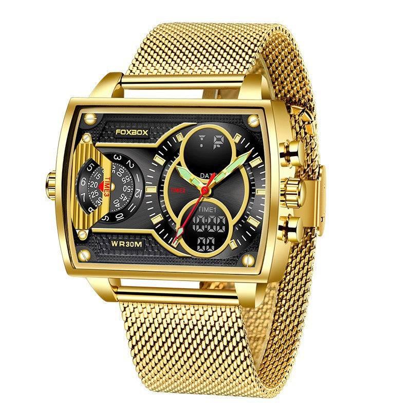 LIGE Large Dial Men's Multi-functional Waterproof Quartz Watch For Men - Image 2