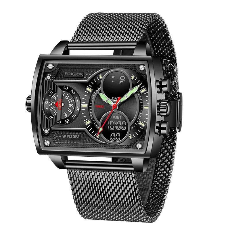 LIGE Large Dial Men's Multi-functional Waterproof Quartz Watch For Men - Image 3