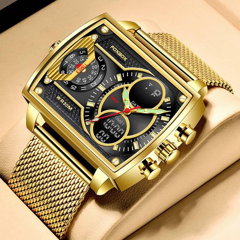 LIGE Large Dial Men's Multi-functional Waterproof Quartz Watch For Men - Image 8