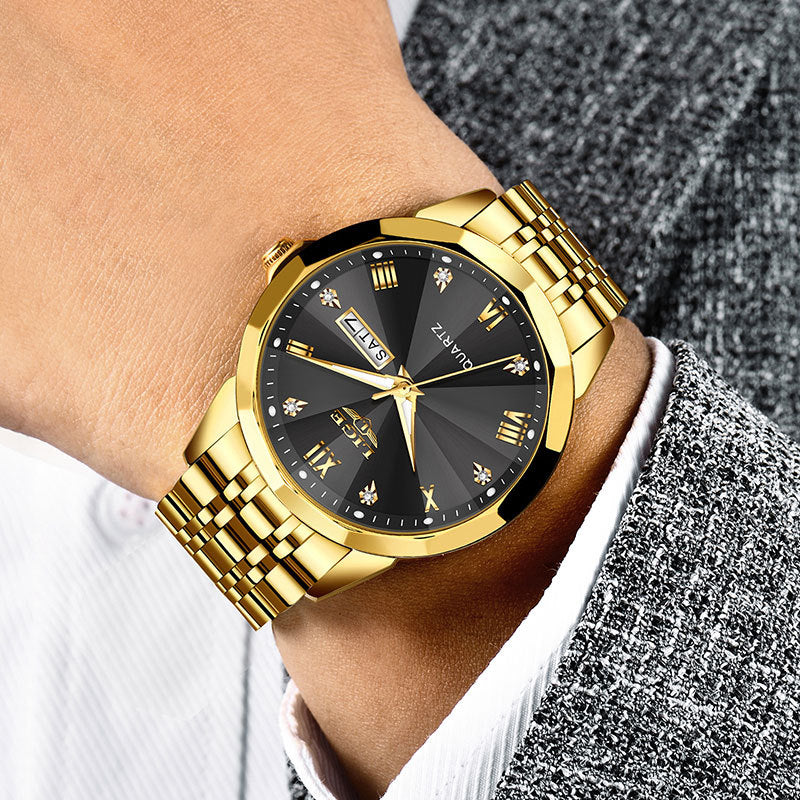 Lige LG89109 Dual-calendar Luminous Quartz Watch For Men - Image 3