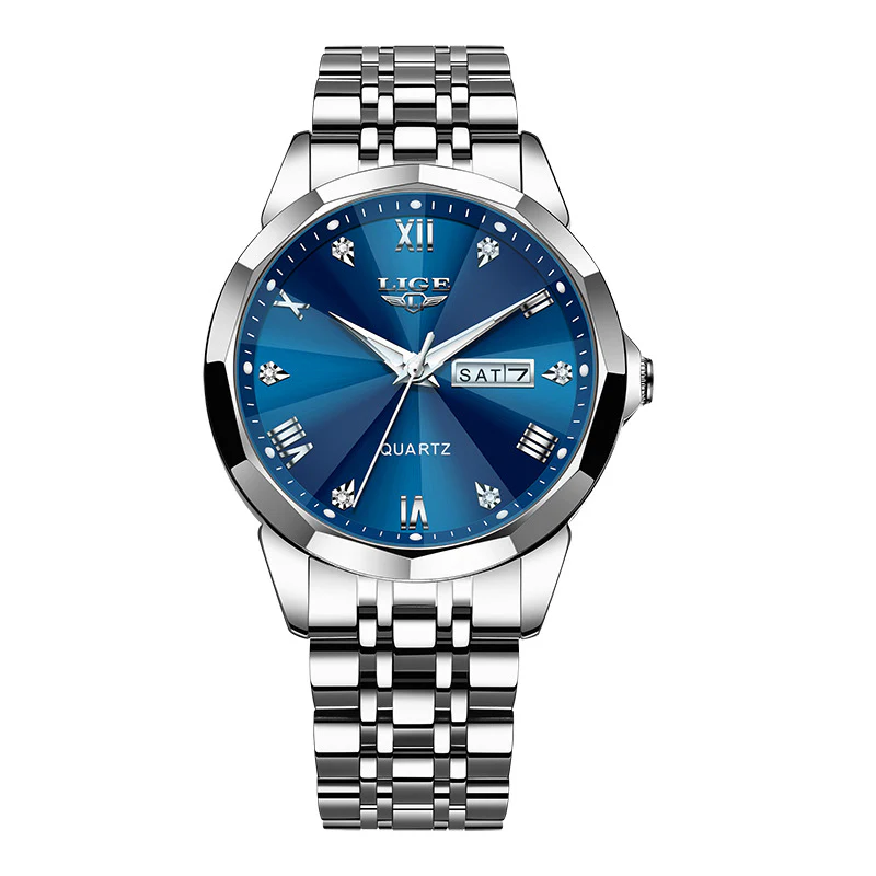 Lige LG89109 Dual-calendar Luminous Quartz Watch For Men - Image 9