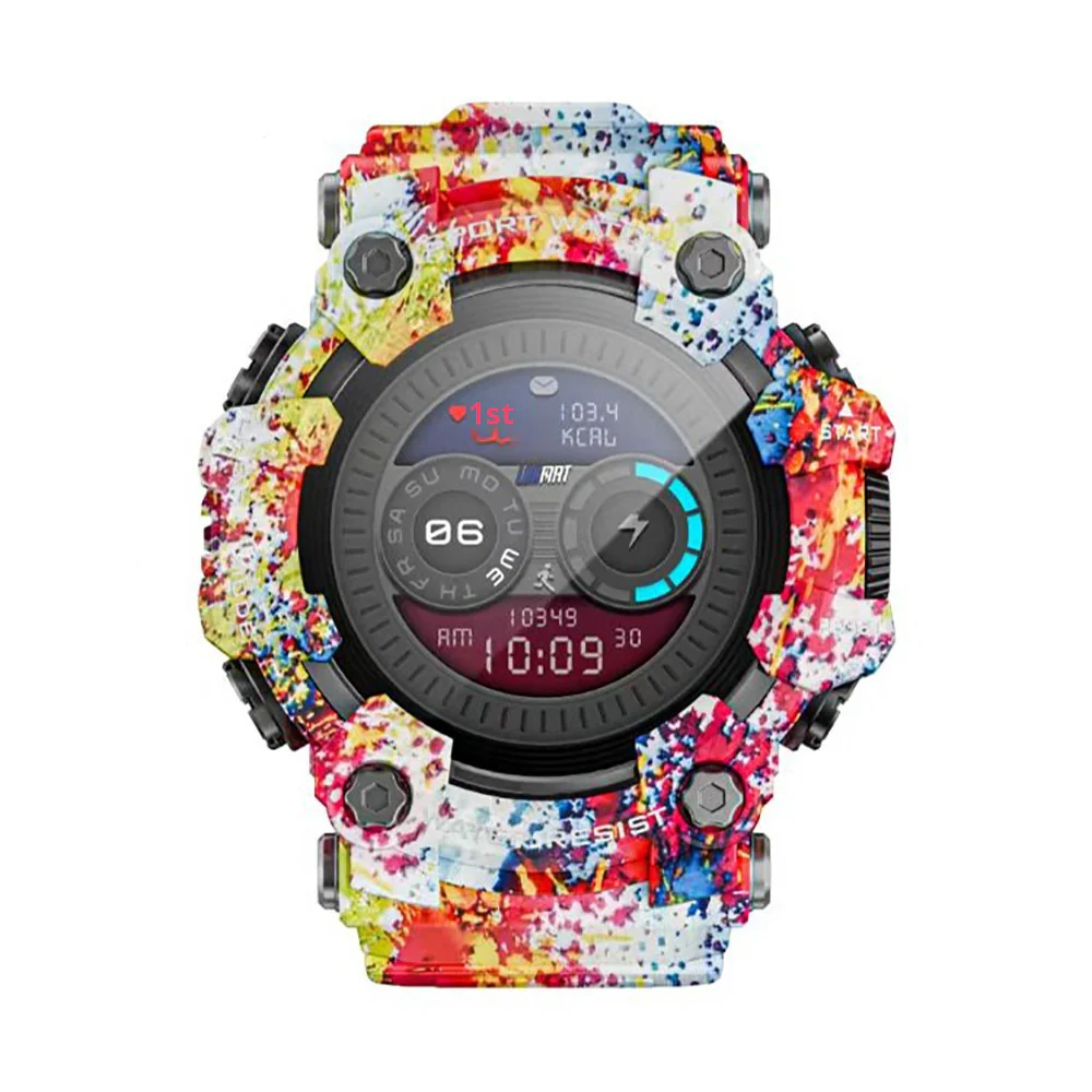 Lokmat Attack GT 5 ATM Waterproof Compass Flash Light 1.32 Inch smartwatch - Image 8