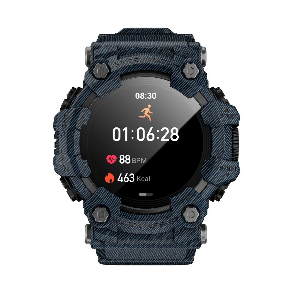 Lokmat Attack GT 5 ATM Waterproof Compass Flash Light 1.32 Inch smartwatch - Image 9