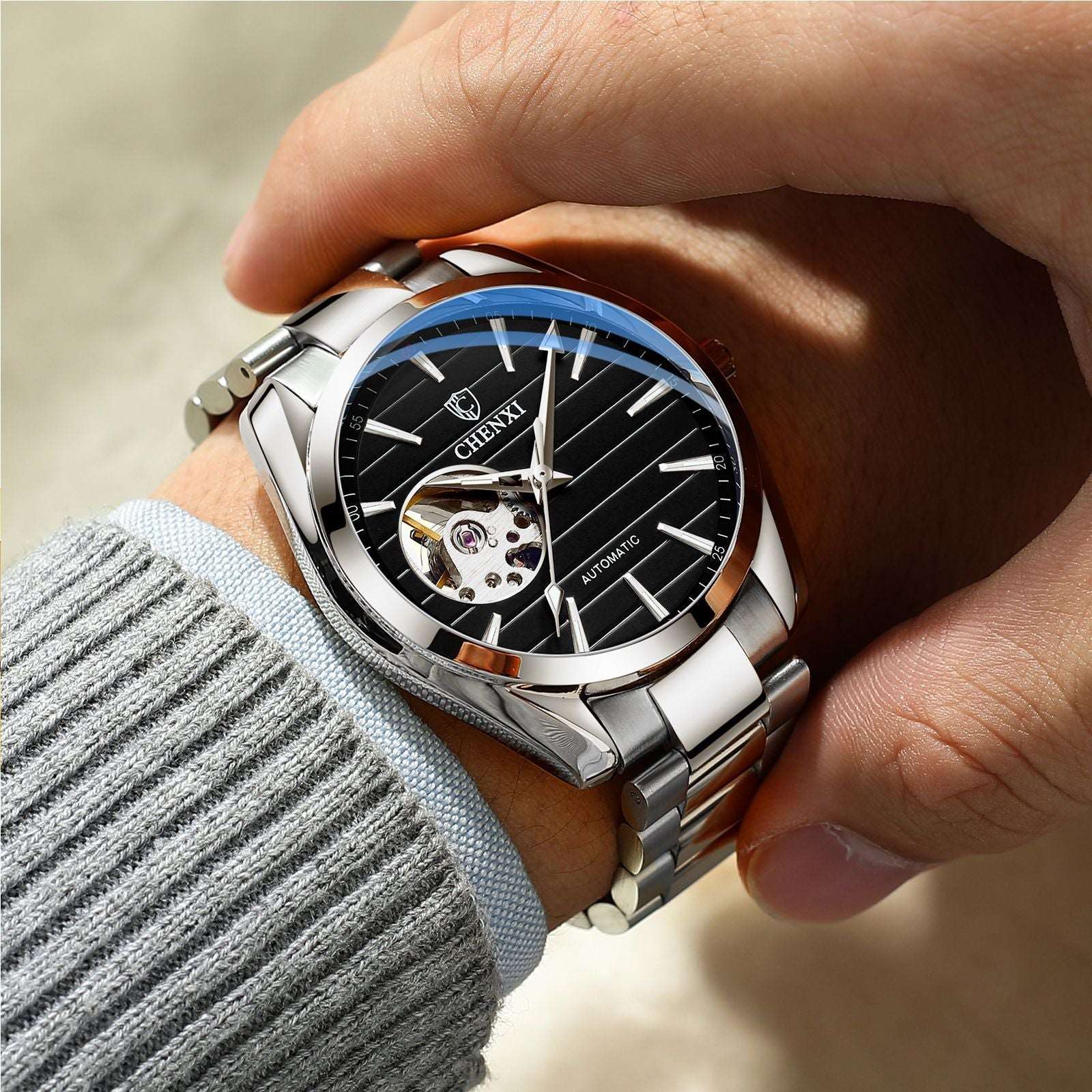 Chenxi 8806 Men's Automatic Hollow Mechanical Watch - Image 8
