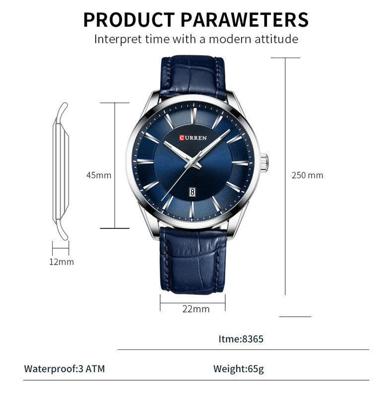 Curren Men's Business Belt Calendar Waterproof Quartz Watch - Image 9