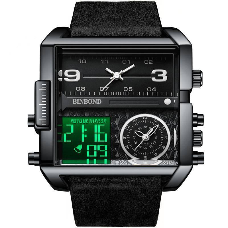 BINBOND Men's Fashion Large Dial Multi-functional Sports Quartz Watch - Image 10