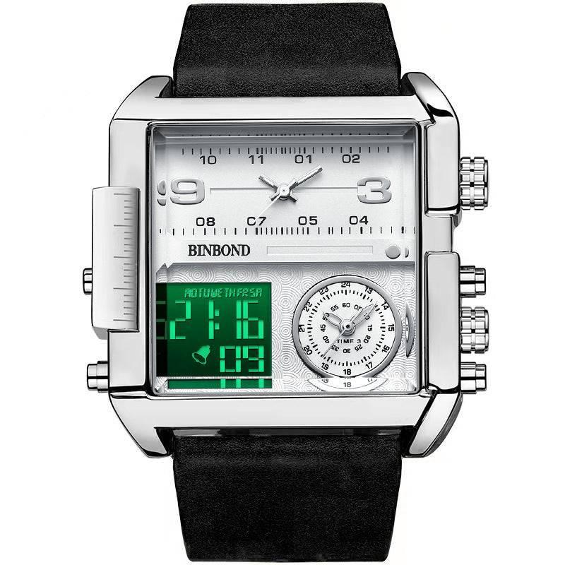 BINBOND Men's Fashion Large Dial Multi-functional Sports Quartz Watch - Image 5