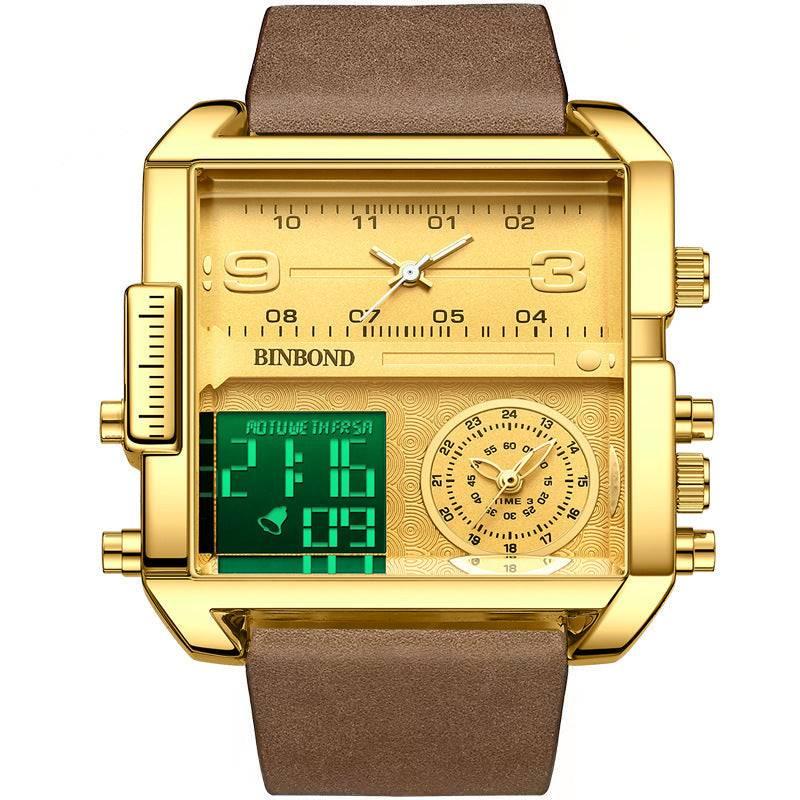 BINBOND Men's Fashion Large Dial Multi-functional Sports Quartz Watch - Image 6