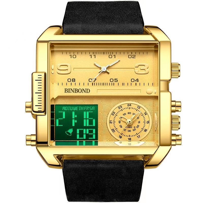 BINBOND Men's Fashion Large Dial Multi-functional Sports Quartz Watch - Image 7