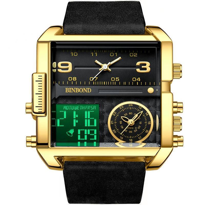 BINBOND Men's Fashion Large Dial Multi-functional Sports Quartz Watch - Image 8