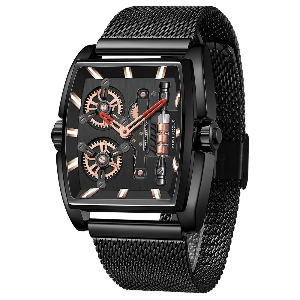 Mini Focus MF0322G Rotating Wheels Quartz watch for Men - Image 3