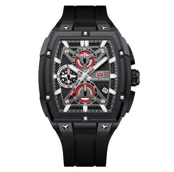Mini Focus MF0602G Multi function Barrel shape quartz watch for Men - Image 3